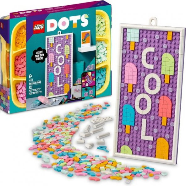 LEGO Dots Mesaj Panosu 41951 - Çocuklar Için Kendin Yap Oyuncak Yapım Seti (531 Parça)