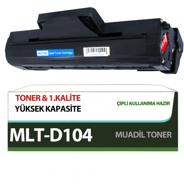 For Samsung ML-1867 Toner Muadil MLT-D104S Çipli