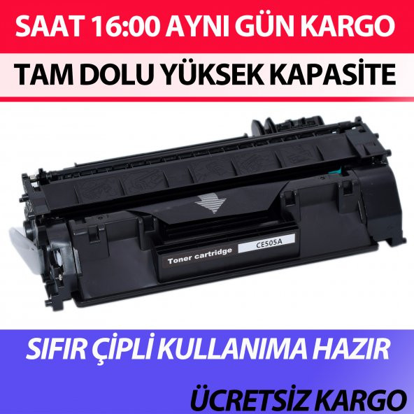 For Hp Laserjet P2030 Toner Muadil Yüksek Kapasite 05A 505a