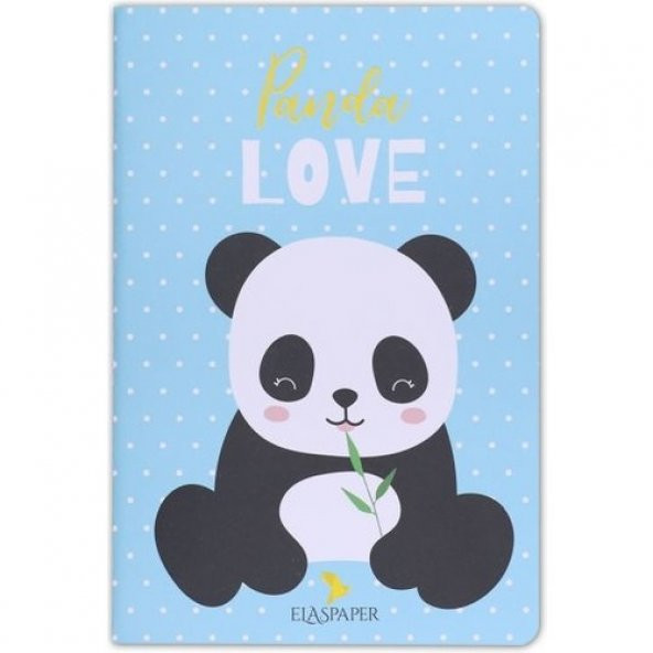 Panda Love Mavi Defter