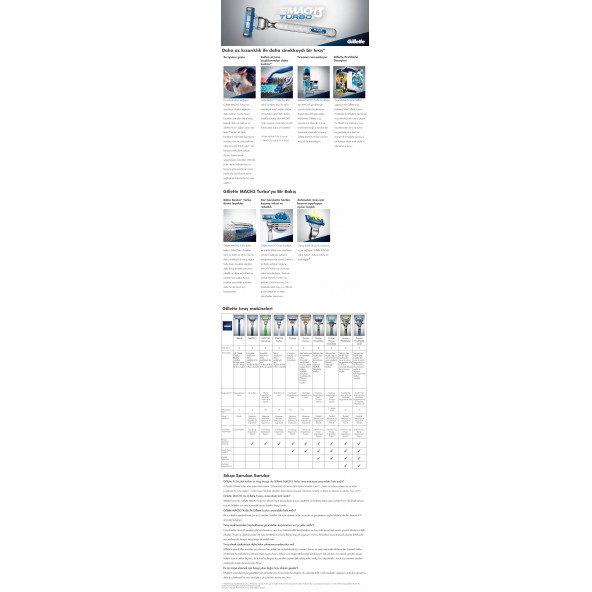 Gillette Mach3 Turbo 8'li Yedek Tıraş Bıçağı - 7