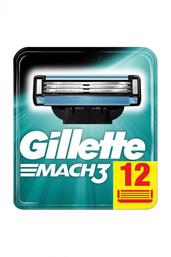 Gillette Mach 3 12li Yedek Tıraş Bıçağı