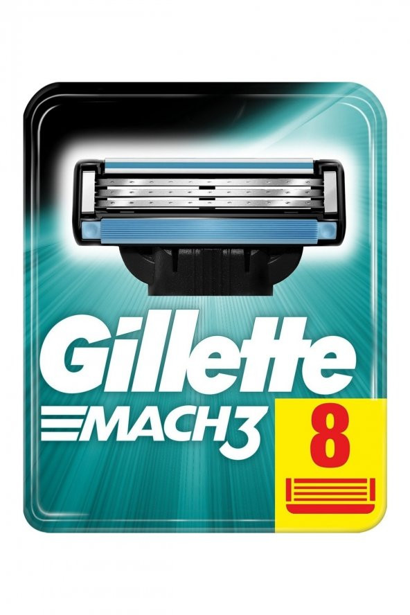 Gillette Mach 3 8li Yedek Tıraş Bıçağı