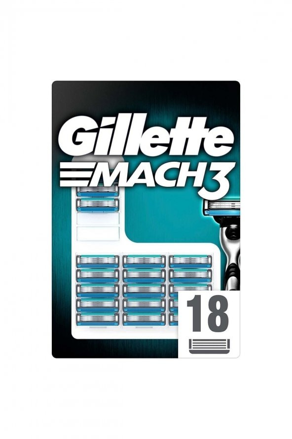 Gillette Mach 3 18li Yedek Tıraş Bıçağı