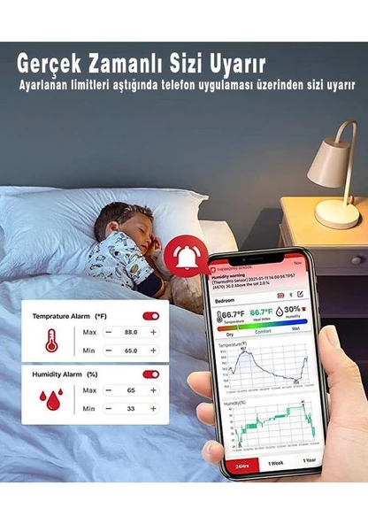 Cosmostech Thermo TP-07C  Kablosuz Profesyonel Gıda Pişirme Termometresi - Resim 4