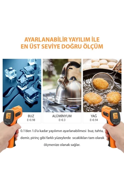 Cosmostech Thermo TP-30 Dijital Kızılötesi Termometre Tabancası - 4