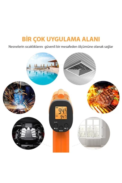 Cosmostech Thermo TP-30 Dijital Kızılötesi Termometre Tabancası - 6