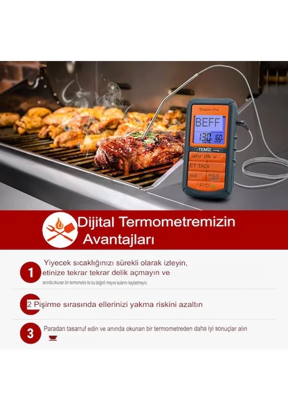 Cosmostech Thermo TP-06B Dijital Et Termometresi - 4