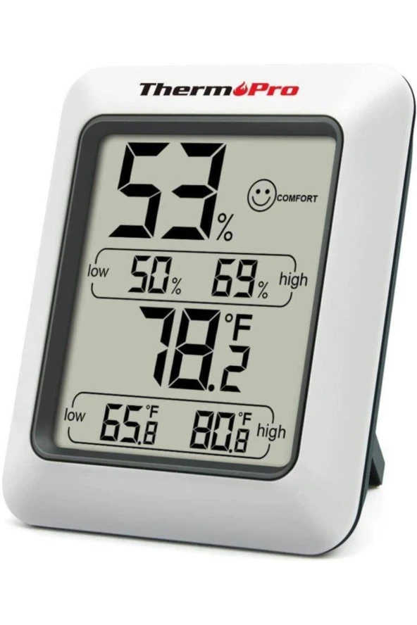 ThermoPro TP-50 Termometre İç Mekan Dijital Isı ve Nem Ölçer