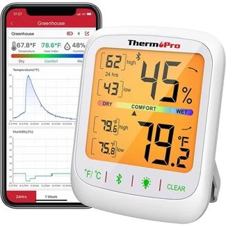 Cosmostech Thermo TP-359 Akıllı İç Mekan Isı ve Nem Ölçer Termometre - Resim 2