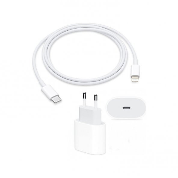 Orjinal Apple iPhone 7 Plus 20W Hızlı Şarj Aleti Seti USB-C