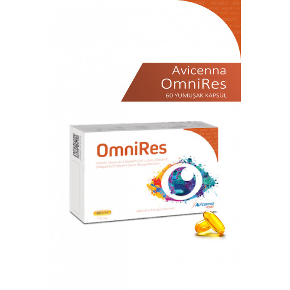 Avicenna - OmniRes Omega 3 ve D3 Vitamini içeren Takviye Edici Gıda - 60 Softgel