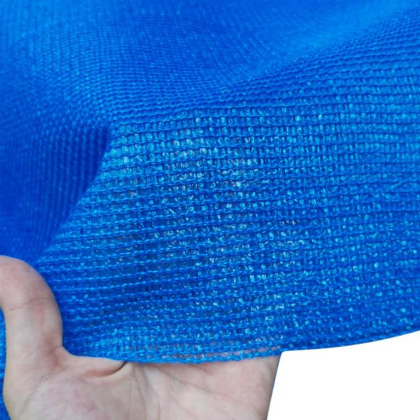 95 MAVİ GÖLGELİK FİLE ÇİT FİLESİ 4X40 METRE ENLİ 95LİK BAHÇE ÇİT ÖRTÜSÜ JÜT GÖLGELİK KORUMA TÜLÜ - Resim 3