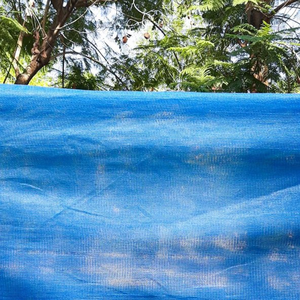 75 MAVİ GÖLGELİK FİLE ÇİT FİLESİ 4X50 METRE ENLİ 75LİK BAHÇE ÇİT ÖRTÜSÜ JÜT GÖLGELİK KORUMA TÜLÜ ürün görseli 1