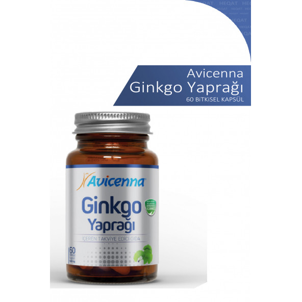 Avicenna - Ginkgo Biloba- Ginkgo Yaprağı İçeren Takviye Edici Gıda - 60 Bitkisel Kapsül