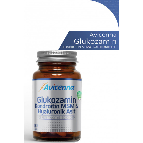 Avicenna - Glukozamin - Kondroitin MSM & Hyaluronik Asit İçeren Takviye Edici Gıda - 90 Tablet