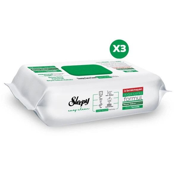 Sleepy Easy Clean Yüzey Temizlik Havlusu&Mendili 3X100 (300 Yaprak) - 3