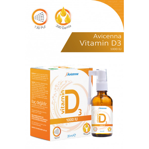 Avicenna - Vitamin D3 1000 Iu - 20 Ml