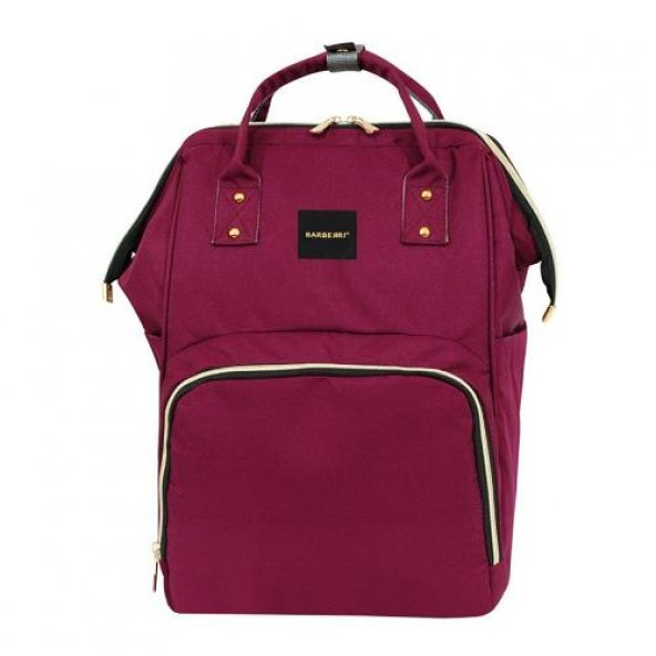 Çok Amaçlı Anne Bebek Bakım Sırt Çantası Klasik Bordo