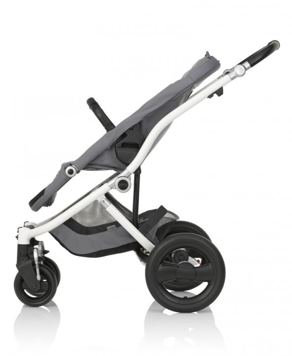 Britax Römer Affinity 2 Bebek Arabası Gri Kumaş Beyaz Kasa + Kırmızı Renk Paketi HEDİYE - 3