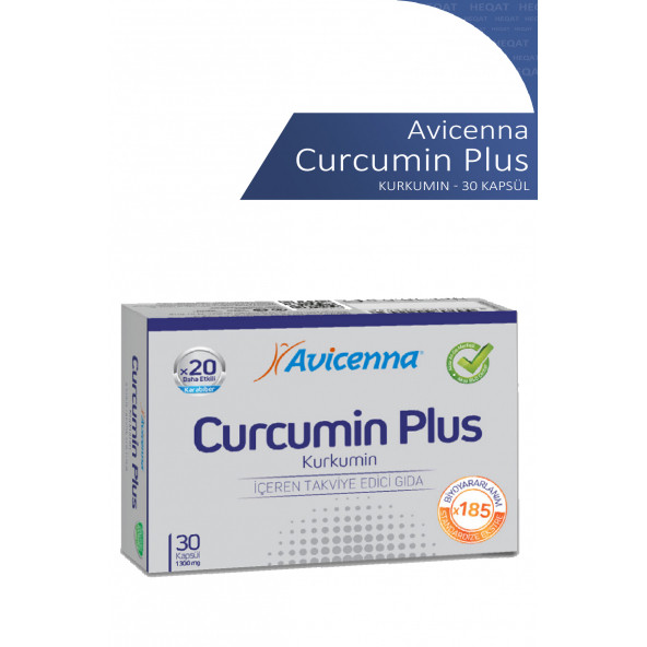 Avicenna - Curcumın Plus - Kurkumin İçeren Takviye Edici Gıda - 30 S0ftgel