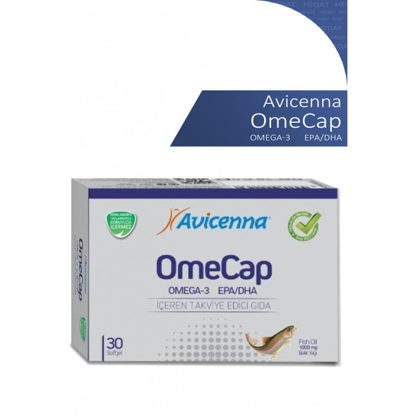 Avicenna - Omecap - Omega 3 İçeren Takviye Edici Gıda - 30 Softjel