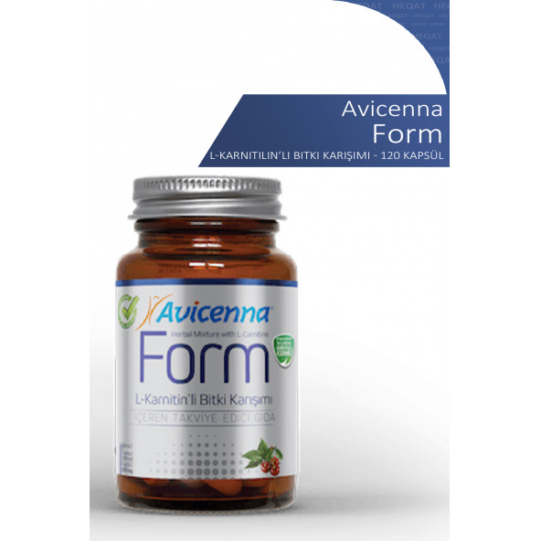 Avicenna - Form - L-Karnitin'li Bitki Karışımı İçeren Takviye Edici Gıda - 120 Bitkisel Kapsül