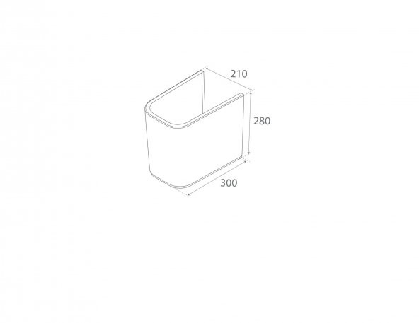 Turkuaz Cerastyle Duru Lavabo 50 40 cm ve Noura Yarım Ayak - Resim 5