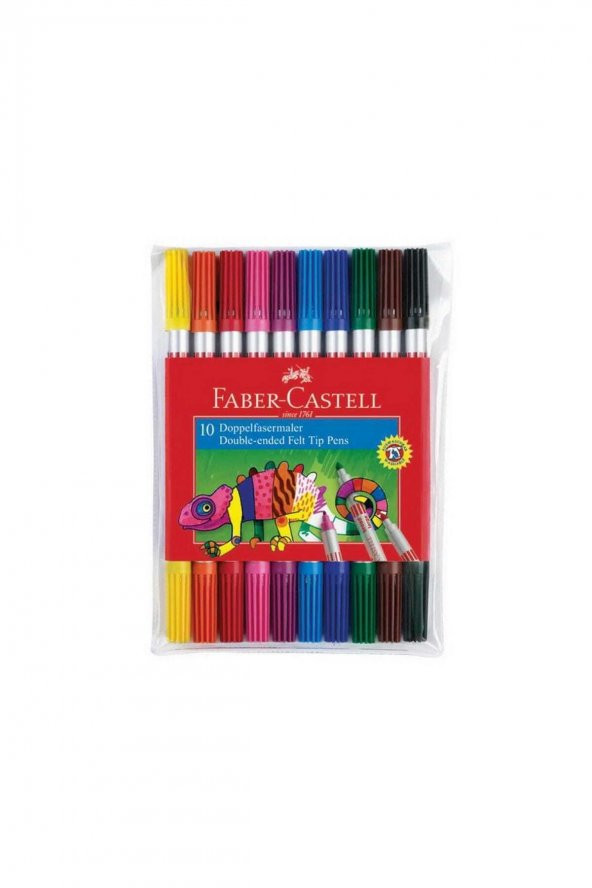 Çift Uçlu Keçeli Kalem 10 Renk