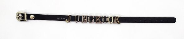 Siyah Jungkook Bts Army Suni Deri 21 cm Ayarlanabilir Bileklik - 2