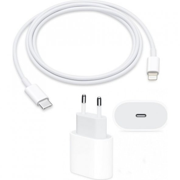 Orjinal Apple iPhone 11 20W Hızlı Şarj Aleti Seti USB-C