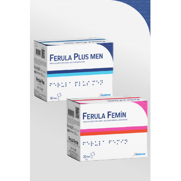 Avicenna - Ferula Plus Men & Ferula Femin - Folik Asit ve Çakşır Otu Ekstresi Set