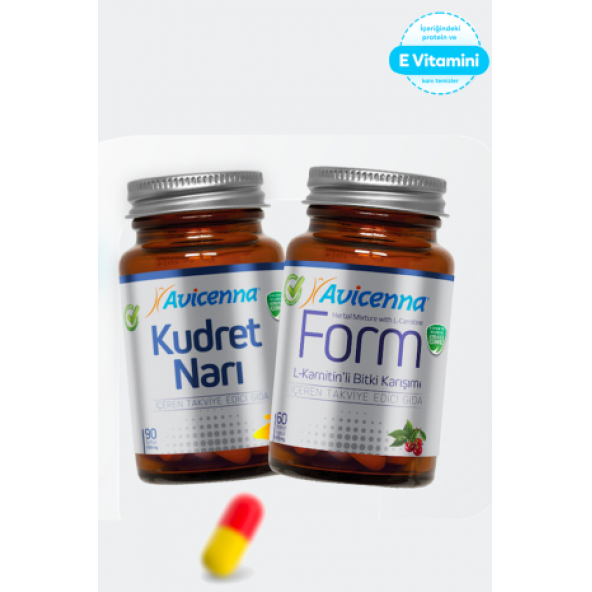 Avicenna - Kudret Narı ve Form - E Vitamini İçeren Takviye Edici Gıda Set