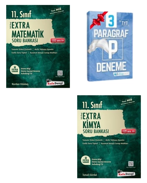 11.Sınıf Extra Matematik ve Kimya Soru Bankası