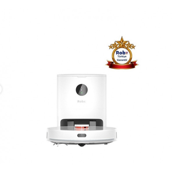 Robx R7 Uv Sterilizasyon Akılı Çöp Boşaltma Üniteli Vacuum & Mop Robot Süpürge (Robx Türkiye Garantili)