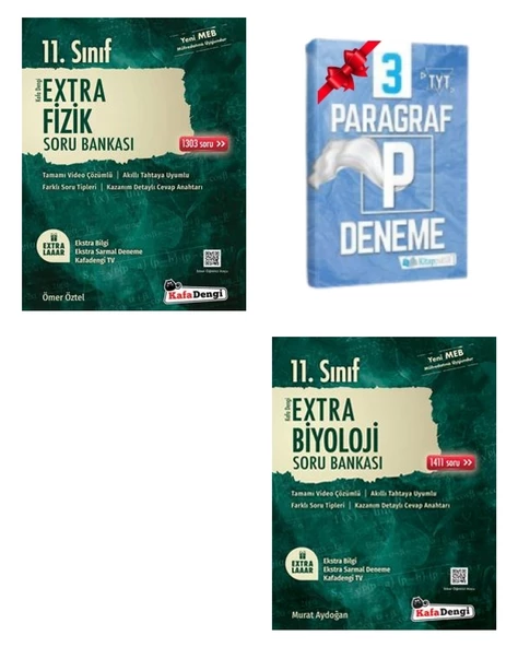 11.Sınıf Extra Fizik ve Biyoloji Soru Bankası