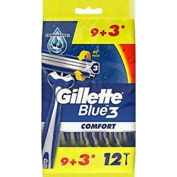 GİLLETTE BLUE 3 COMFORT 9+3 X 2 ADET