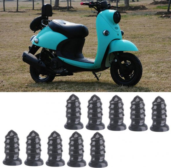 Lastik Tamir Kiti 10 Adet Kauçuk Çivi Parçaları Oto Kamyon Otobüsleri Motosiklet Tamir Seti Dublex - 5