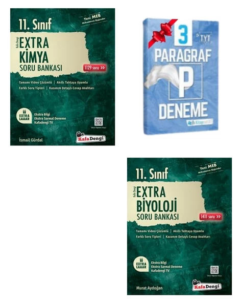 11.Sınıf Extra Kimya ve Biyoloji Soru Bankası