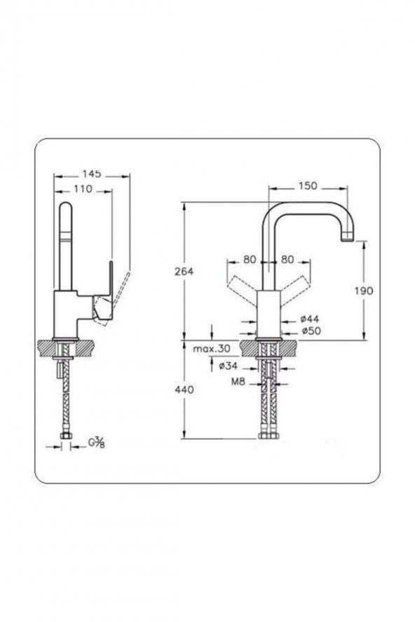 Artema A41939 Flo S Döner Borulu Krom Lavabo Bataryası - 2