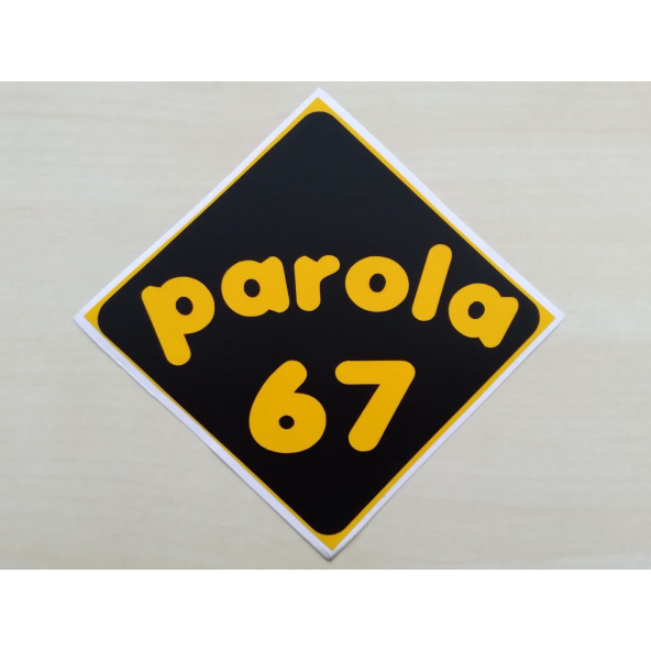 PLAKA 67 STİCKER SİYAH 11x11cm ZONGULDAK PLAKA STİCKER, PAROLA 67 PLAKA ETİKETİ, 67 PLAKA ÇIKARTMASI