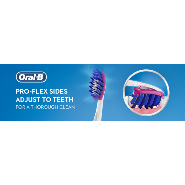 Oral-B Diş Fırçası Pro-Flex 3 Boyutlu Beyazlık Luxe 38 Orta - 2