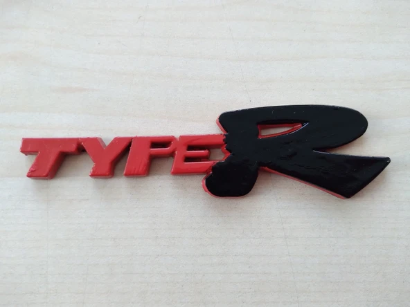 TYPER ARMASI KABARTMA SPORT ARMA KIRMIZI 10x2cm (TYPER LOGOSU) TYPER YAZISI - Resim 2