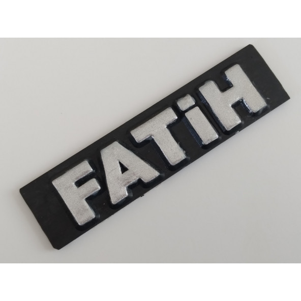 FATİH yazısı PLASTİK 10cm (SPORT YAZI) ÇAMURLUK BAGAJ TORPİDO YAZISI