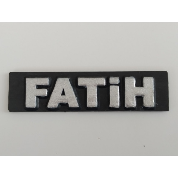 FATİH yazısı PLASTİK 10cm (SPORT YAZI) ÇAMURLUK BAGAJ TORPİDO YAZISI - 2