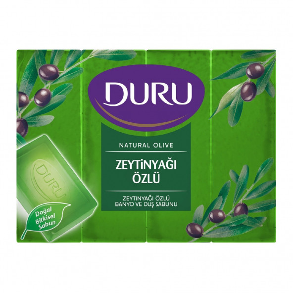 Duru Natural Olıve Zeytinyağı Özlü Duş Sabunu 4x150 Gr