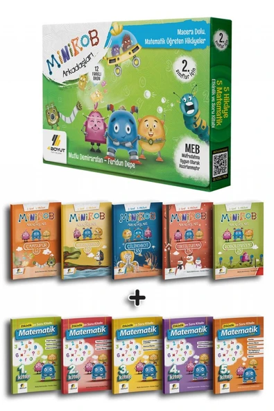 4 Boyut Yayınları 2. Sınıf 5 Hikaye 5 Matematik Etkinlik ve Soru Kitabı