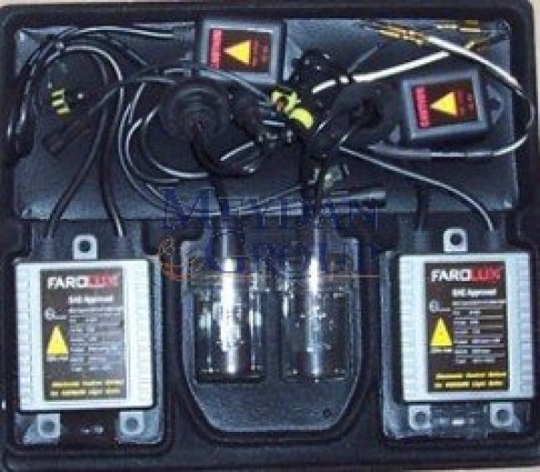UNIVERSAL UNIVERSAL- HID-H3 XENON AMPUL SETİ 12V 6000KW (ZENON SET) (FAROLUX) - -