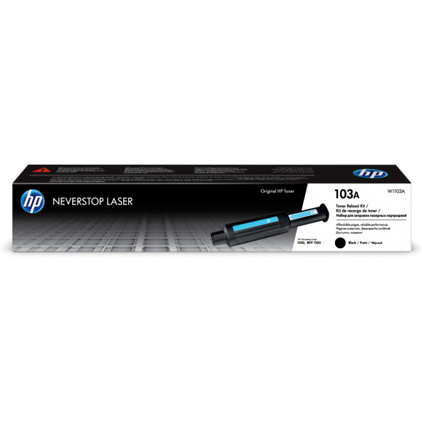 HP 103A Siyah Orijinal Neverstop Laser Toner Dolum Seti W1103A