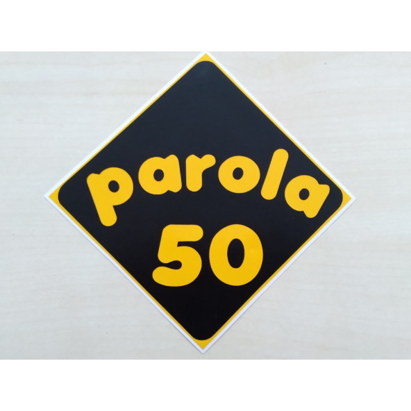 PLAKA 50 STİCKER SİYAH 11x11cm NEVŞEHİR PLAKA STİCKER, PAROLA 50 PLAKA ETİKETİ, 50 PLAKA ÇIKARTMASI ürün görseli